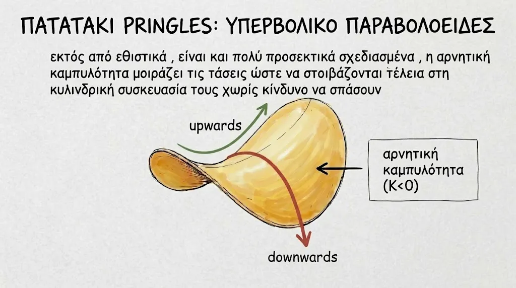 Pringles Hyperbolic Paraboloid K < 0
